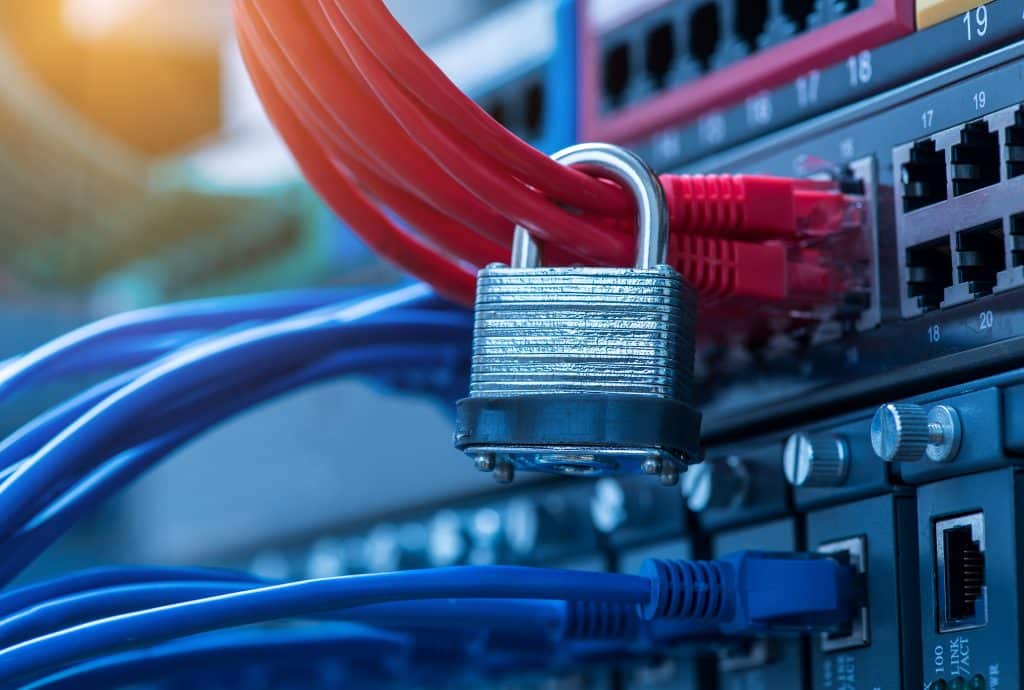 Network,And,Data,Protection,Concept,With,Padlock,And,Switch