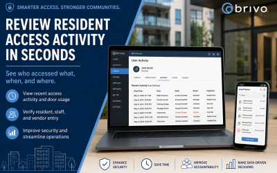 Managers Can Instantly View Resident Access Activity