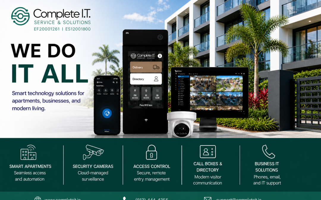 Smart Apartment, Access Control & Security Solutions | Complete I.T.