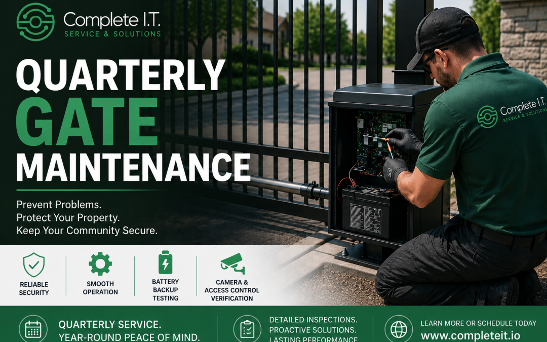 Gate Maintenance: Protect Your Property, Residents, and Security Systems